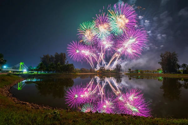 Udon Thani, Tayland 'da Güzel Havai fişek Festivali