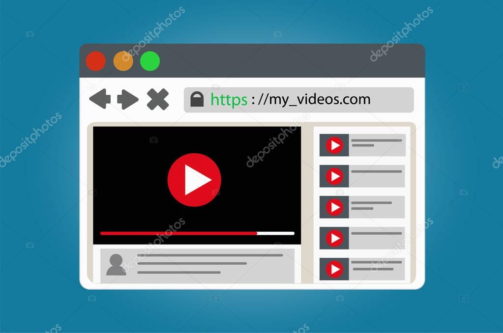 View video clips in the browser window