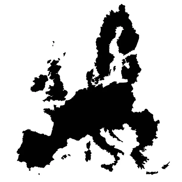 Vetor de mapa da UE — Vetor de Stock