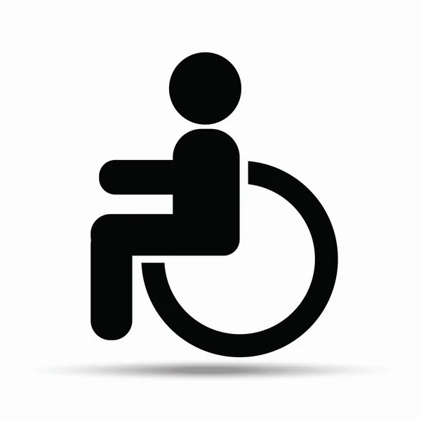 Disability sign on white background — Stock Vector