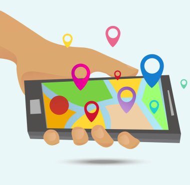 GPS haritalar Smartphone