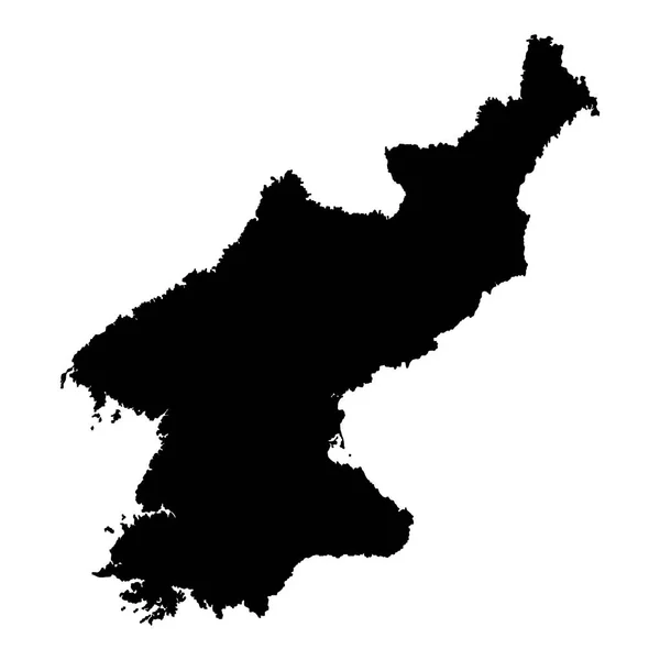 Mapa de Corea del Norte esquema . — Archivo Imágenes Vectoriales