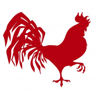 Kırmızı horoz vektör