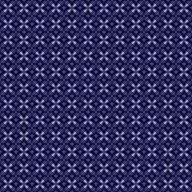 Kesintisiz mavi ve beyaz vektör desen