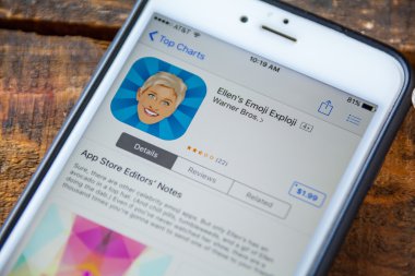 Las Vegas, Nv - 22 Eylül. 2016 - Ellen'ın Emoji Exploji Ellen Uygulaması