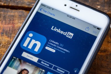 Las Vegas, Nv - 22 Eylül. 2016 - Linkedin iphone Uygulaması