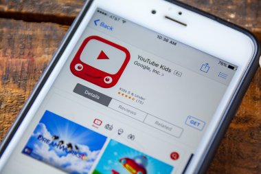 Las Vegas, Nv - 22 Eylül. 2016 - Youtube Kids iphone Uygulaması
