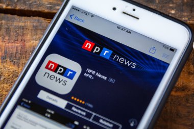 Las Vegas, Nv - 22 Eylül. 2016 - Npr Haberler iphone Uygulaması