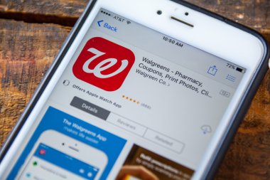 Las Vegas, Nv - 22 Eylül. 2016 - Walgreens iphone Uygulaması