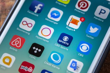 LAS VEGAS, NV - September 22. 2016 - CBS Sports App Icon On Apple