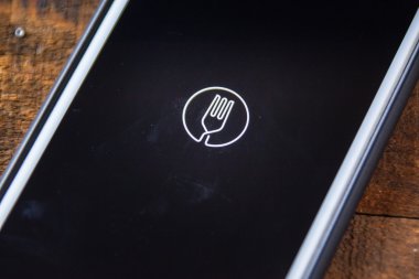 Las Vegas, Nv - 22 Eylül. 2016 - Ubereats Uygulaması Apple iphone'da