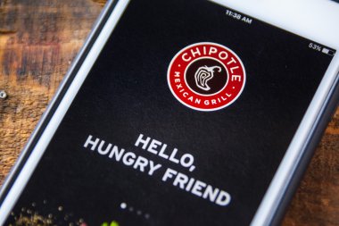 LAS VEGAS, NV - September 22. 2016 - Chipotle App On Apple iPhone