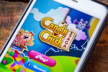 Las Vegas, Nv - 22 Eylül. 2016 - Candy Crush Saga Uygulaması