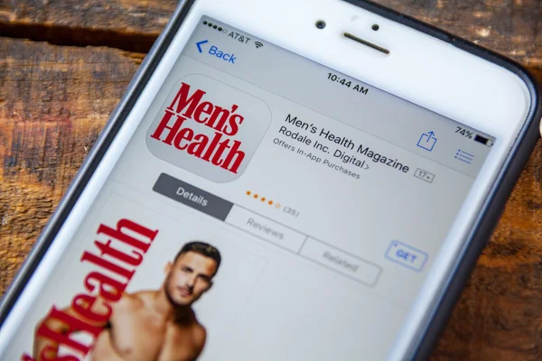 Las Vegas, NV-szeptember 22. 2016-Men 's Health Magazine iPhone App — Stock Fotó