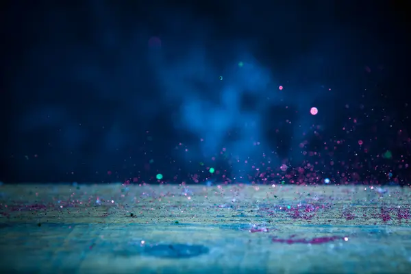 Red Glitter Lights Background. Vintage Sparkle Bokeh — Stock Photo, Image