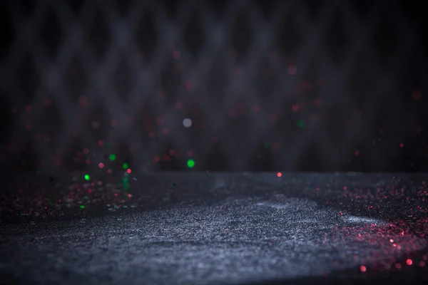 Parlak ışıklar arka plan. Vintage ışıltı Bokeh ile seçici 