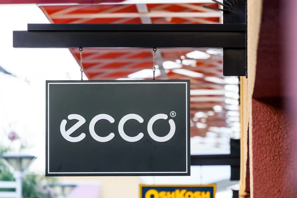 LAS VEGAS, NEVADA - 22 de agosto de 2016: Logotipo Ecco na frente da loja — Fotografia de Stock