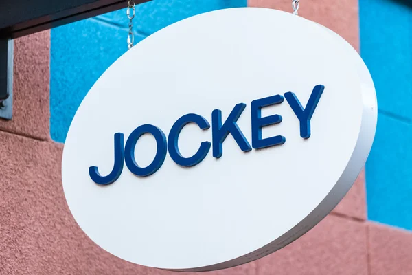 LAS VEGAS, NEVADA - 22 de agosto de 2016: Logo de Jockey en la tienda —  Fotos de Stock