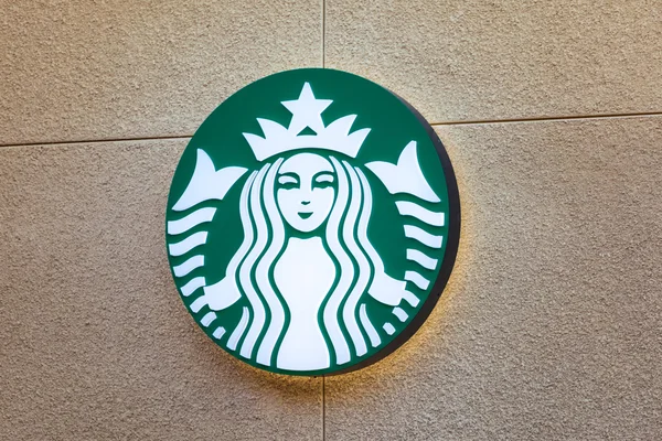 Las Vegas, Nevada-22. srpna 2016: logo Starbucks v obchodě — Stock fotografie