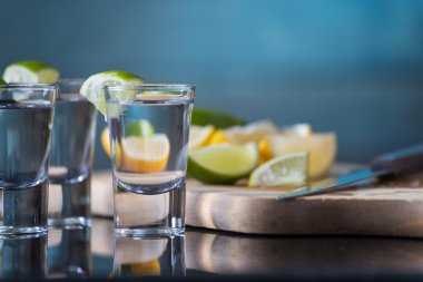 Votka içecekler limon ve kireç