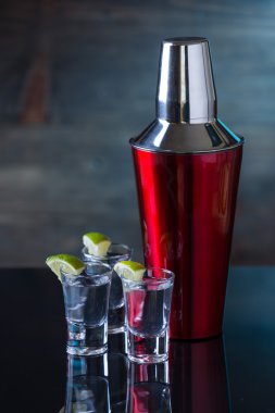 Votka içecekler limon ve kireç