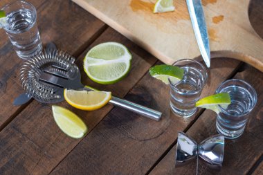 Votka içecekler limon ve kireç