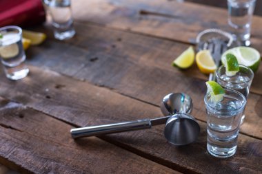 Votka içecekler limon ve kireç