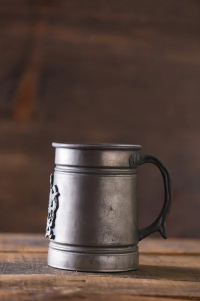Vintage kufel litego żelaza — Zdjęcie stockowe