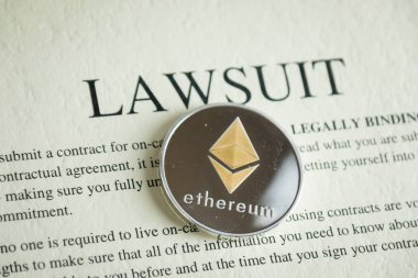 Dava ödeme ile cryptocurrency para ethereum.
