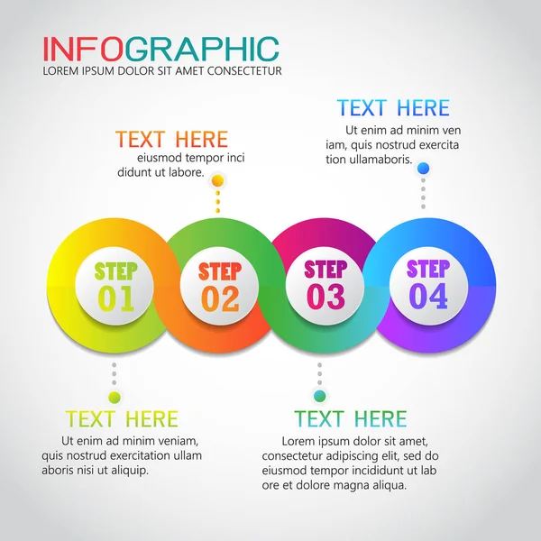 Conception du modèle d'infographie — Image vectorielle