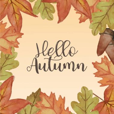 Sonbahar sezonu arka plan, vektör