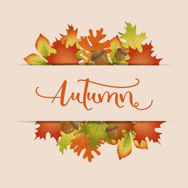 Herbst Saison Hintergrund, Vektor — Stockvektor