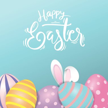 Paskalya arka plan, vektör çizim