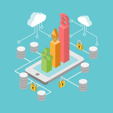 cryptocurrency isometric5