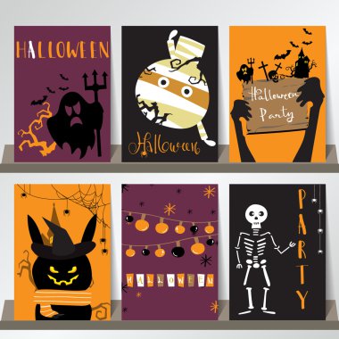 Işık turuncu mor aşk Cadılar Bayramı tebrik kartı ile kabak, gh