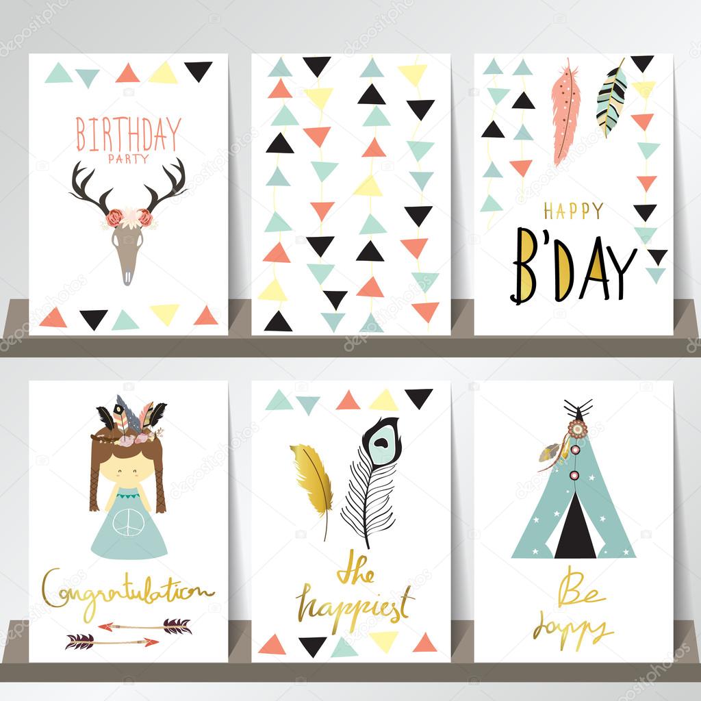 collection for greeting card