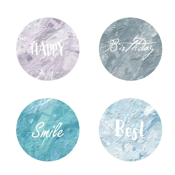 Light blue love pastel circle background in vintage summer — Stock Vector