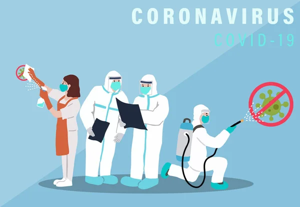 Nuovo Sfondo Coronavirus Design Concept Covid Prevenire Diffusione Batteri Virus — Vettoriale Stock
