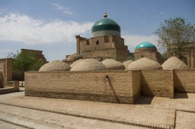 Görünüm Pahlavon Mahmud türbesi, Hiva, Özbekistan.