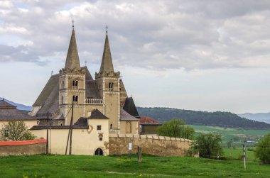 Saint Martins Gotik Katedrali ve fortness batı duvarına. UNESCO anıt. Spisska Kapitula, Slovakya