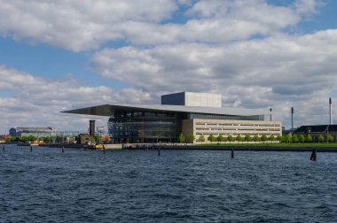 Danimarka'da Copenhagen Opera binasının görünümü