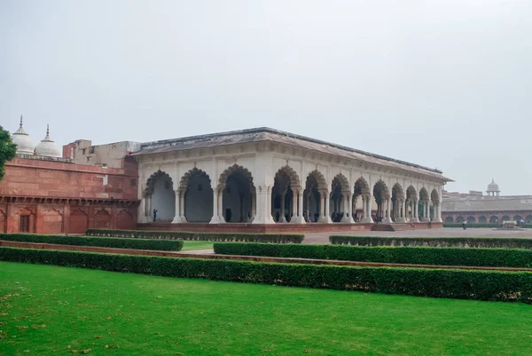 Diwan E Aam, Hall of Public Audience in Red Agra Fort. Agra, Uttar Pradesh, India — Stock Photo, Image