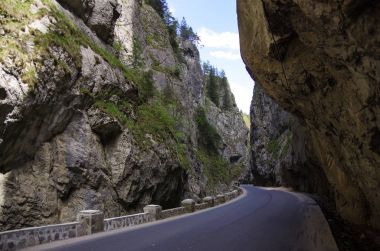 Yaz peyzaj Neamt County, Romanya'da ünlü Bicaz Gorges (Kanyon).