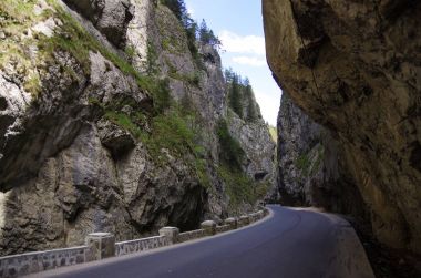 Summer landscape of the famous Bicaz Gorges (Canyon) in Neamt County, Romania. clipart