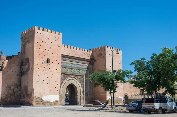 Bab el khemis 门在梅克内斯，摩洛哥 — 图库照片