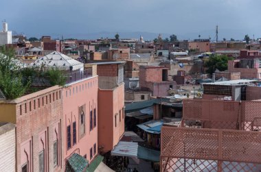 Çatı sayısı Marakeş eski medina City, Fas