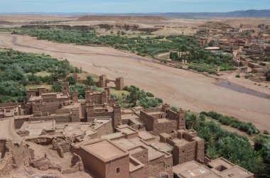Kasbah AIT Ben Haddou Fas Atlas dağlarında. Medieva