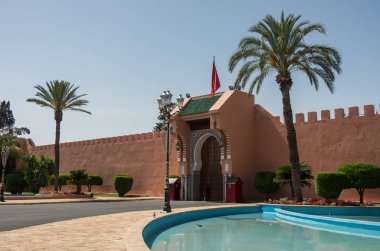 Marakeş, Fas Kraliyet sarayında girişi