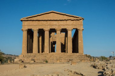 concordia Tapınağı. Sicilya, İtalya üzerinde agrigento tapınaklarda Vadisi