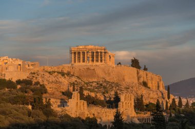 Parthenon Tapınağı Akropol, Atina, Yunanistan, 